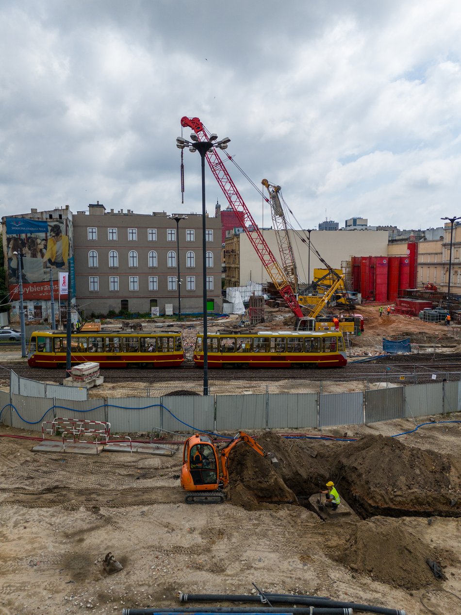 Tunel pod Łodzią. Budowa stacji Łódź Śródmieście