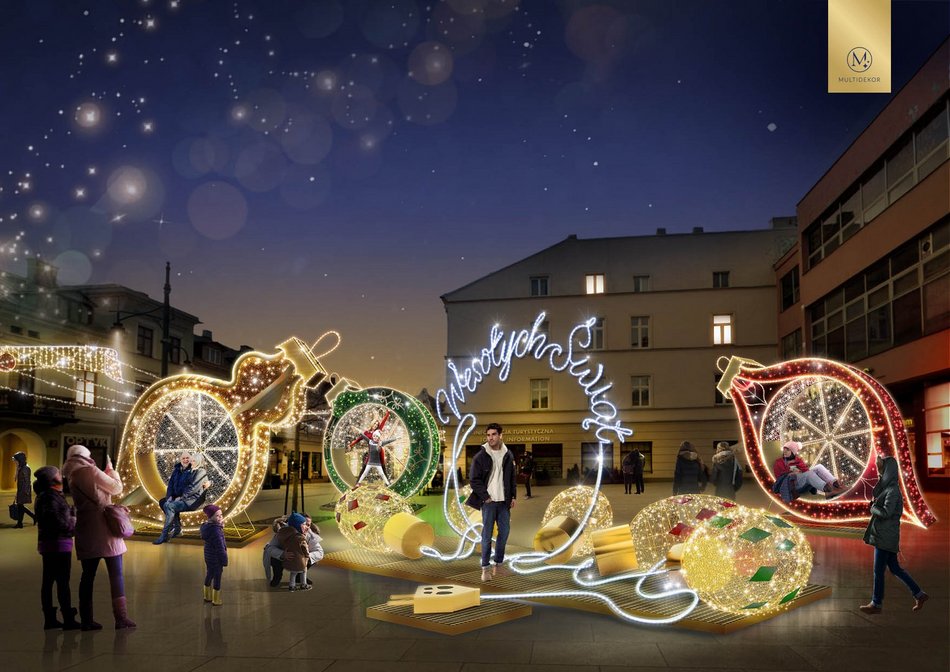 Святкова ілюмінація на Piotrkowskiej 2022