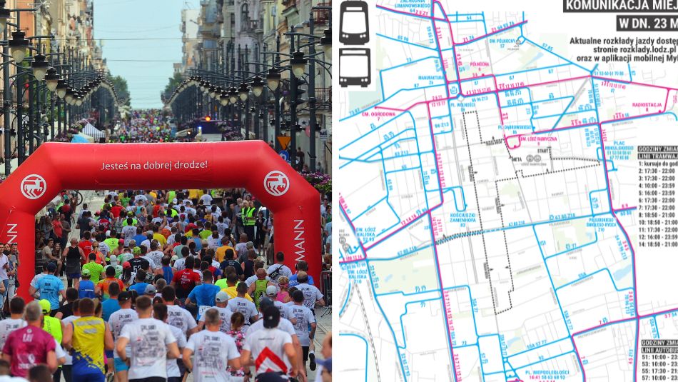 Bieg Ulicą Piotrkowską Rossmann Run 2026. Zmiany w ruchu i MPK Łódź