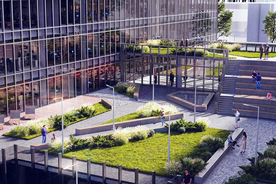 Łódź. Wielka budowa przy CKD z lotu ptaka. Powstaje nowy gmach Uniwersytetu Medycznego