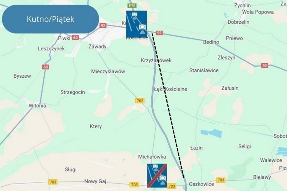 Nowy Odcinkowy Pomiar Prędkości na A1 już działa! Sprawdź, gdzie!