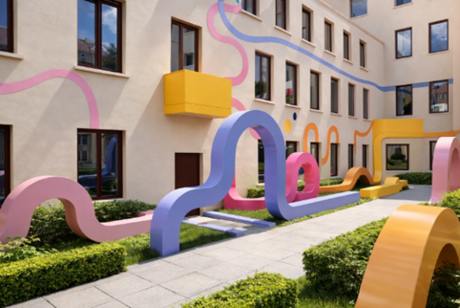 Łódź. Nowe podwórko artystyczne przy Piotrkowskiej 20. Wizualizacje