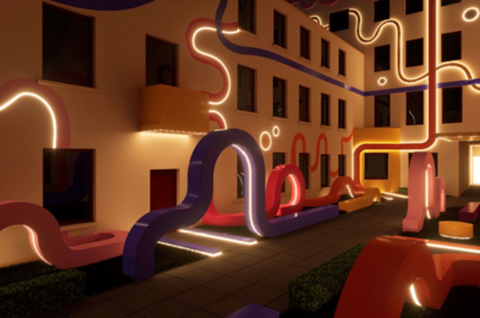 Łódź. Nowe podwórko artystyczne przy Piotrkowskiej 20. Wizualizacje