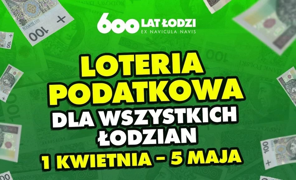 Loteria Podatkowa w Łodzi 2023. Złóż PIT i wygraj nagrody!