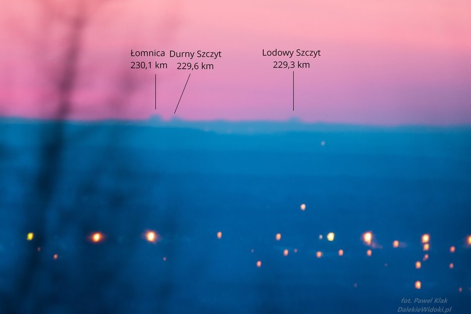 Z okolic Łodzi widać...Tatry!