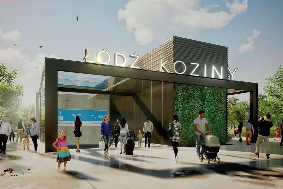 Tunel pod Łodzią – stacja Łódź Koziny, mat. PKP PLK