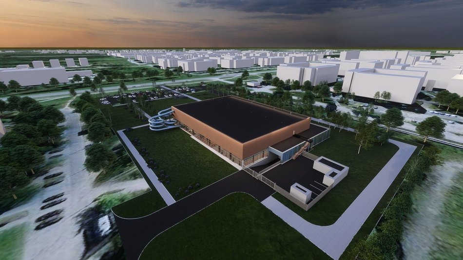 Łódź. Aquapark Widzew w Łodzi w budowie. Prace zgodnie z harmonogramem! - wizualizacja