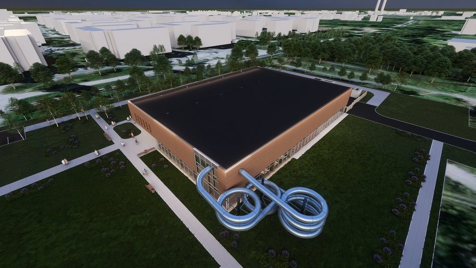 Łódź. Aquapark Widzew w Łodzi w budowie. Prace zgodnie z harmonogramem! - wizualizacja