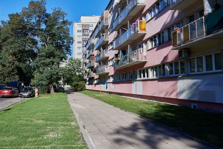 Łódź. Zielone miejsca parkingowe na Łanowej