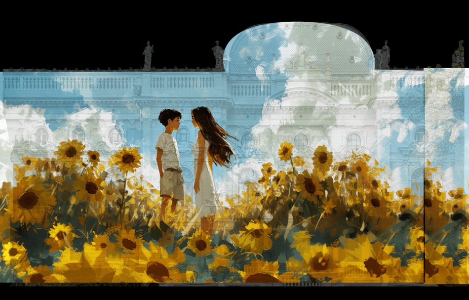 Łódź. Light Move Festival 2025 Łódź na fasadach Pałacu Poznańskiego