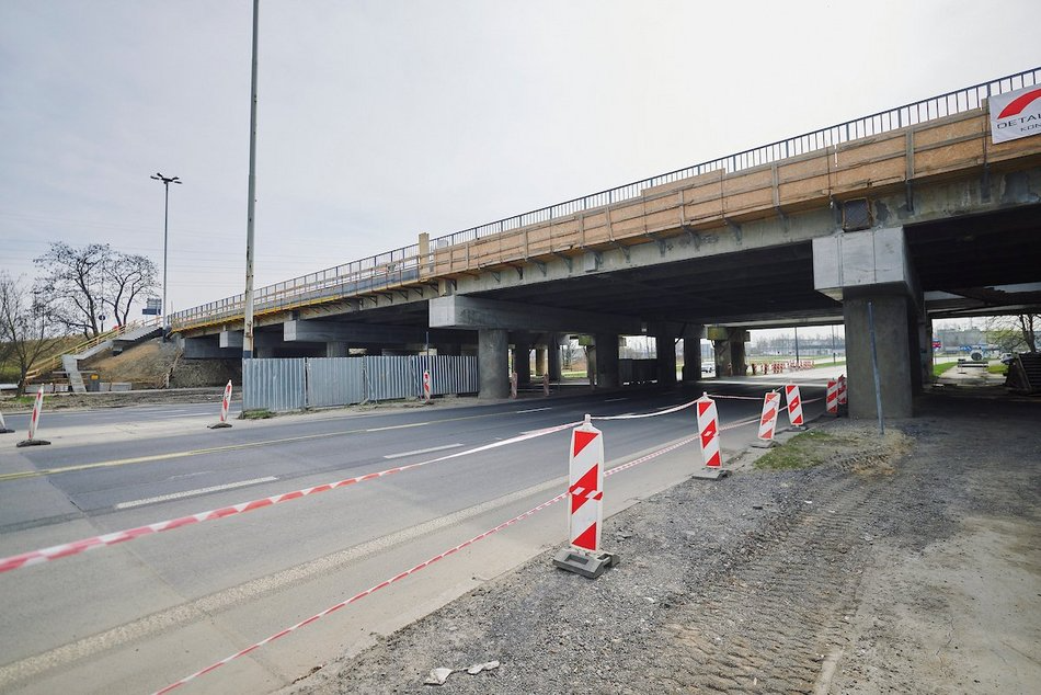 Łódź. Remont wiaduktu na Maratońskiej