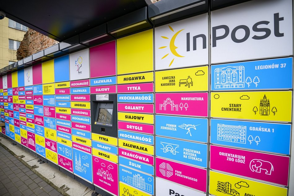 Łódź. Paczkomaty