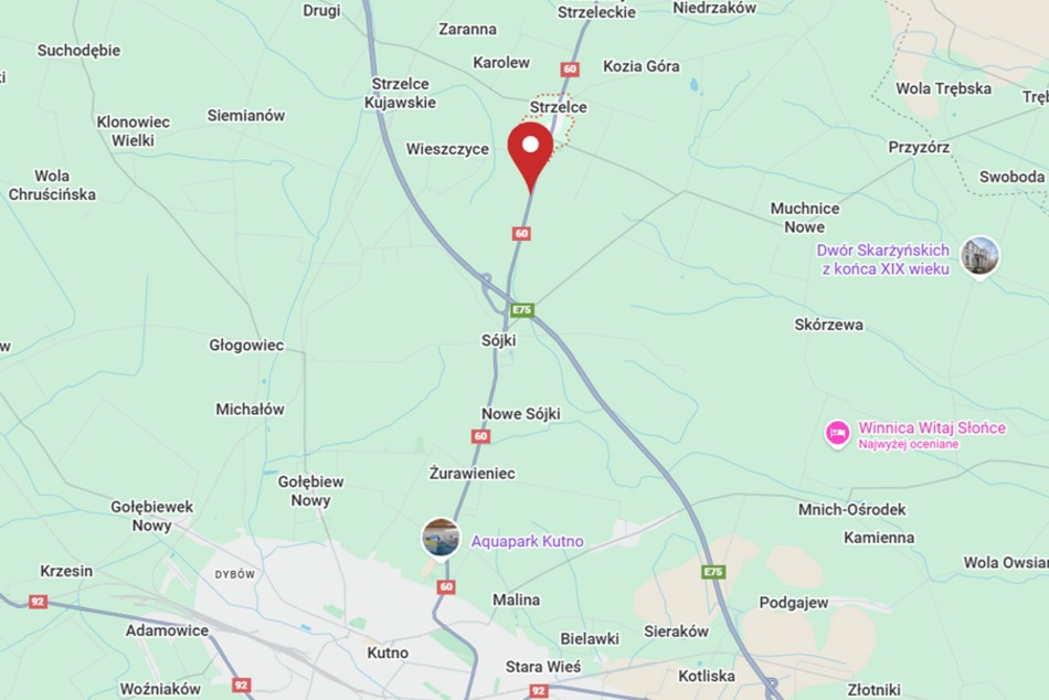 Łódź. Nowy fotoradar w Strzelcach (powiat kutnowski) na drodze krajowej nr 60